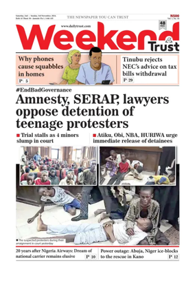 Cover of Weekly Trust