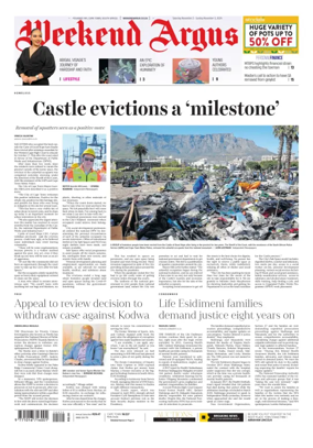 Cover of Weekend Argus (Saturday Edition)