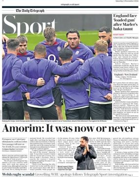 Cover of The Daily Telegraph - Sport Saturday