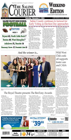 Cover of The Saline Courier Weekend