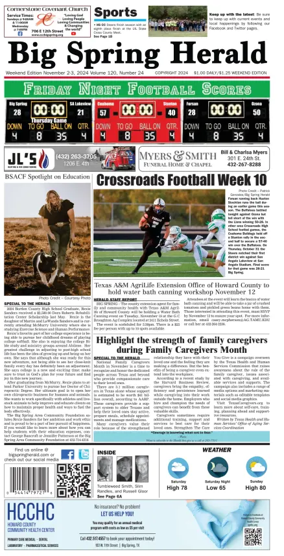 Cover of Big Spring Herald Weekend