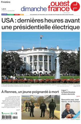 Cover of Dimanche Ouest France (Finistere)