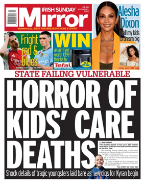 Cover of Irish Sunday Mirror