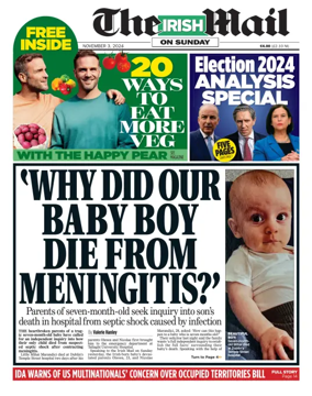 Cover of The Irish Mail on Sunday