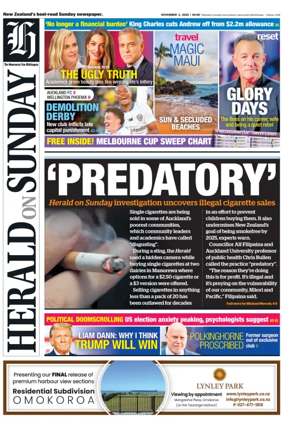 Cover of Herald on Sunday