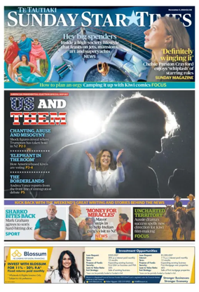 Cover of Sunday Star-Times