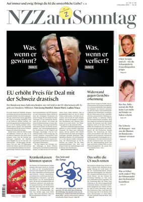 Cover of Neue Zurcher Zeitung Sunday