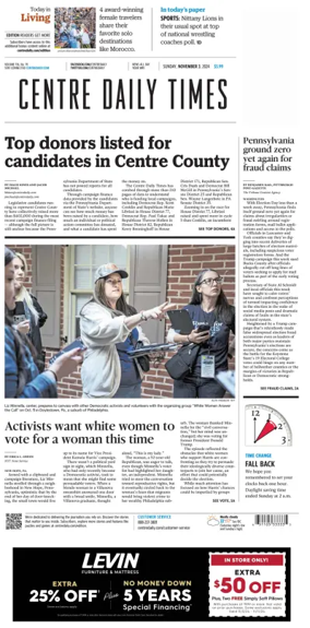 Cover of Centre Daily Times (Sunday)