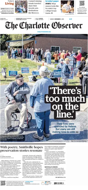 Cover of The Charlotte Observer (Sunday)