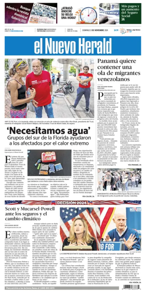 Cover of El Nuevo Herald (Sunday)