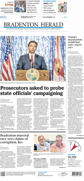 Cover of The Bradenton Herald (Sunday)