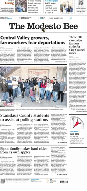 Cover of The Modesto Bee (Sunday)