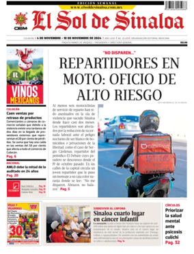 Cover of El Sol de Sinaloa