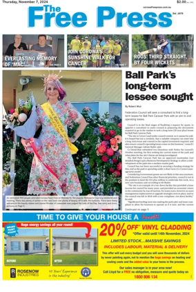 Cover of The Free Press (Corowa)