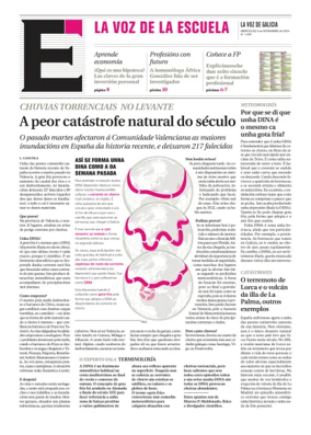 Cover of La Voz de Galicia (Arousa) - La Voz de la Escuela