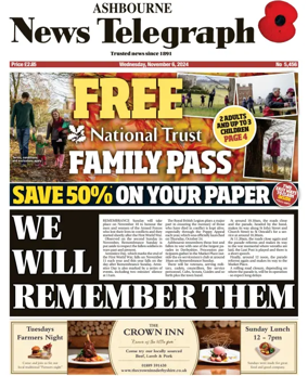 Cover of Ashbourne News Telegraph