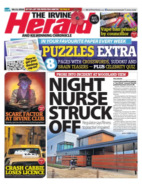 Cover of The Irvine Herald and Kilwinning Chronicle