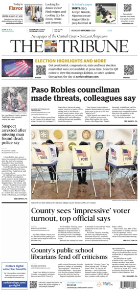 Cover of The Tribune (SLO)