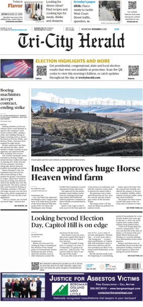 Cover of Tri-City Herald