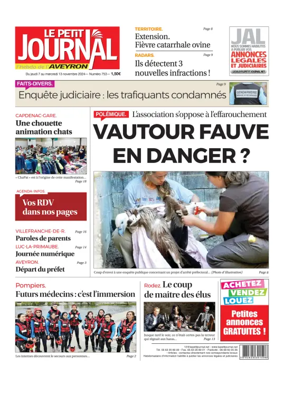 Cover of Le Petit Journal - L'hebdo local de l'Aveyron