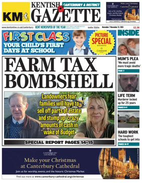 Cover of Kentish Gazette Canterbury & District