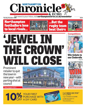 Cover of The Northampton Chronicle and Echo