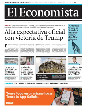 Cover of El Economista (Argentina)