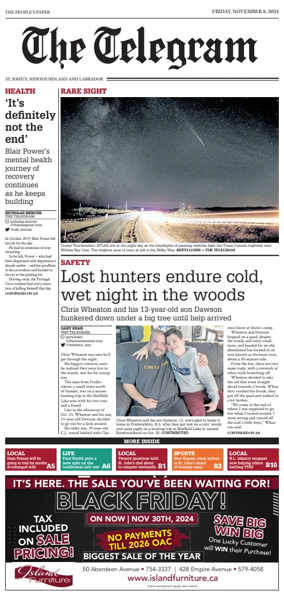 Cover of The Telegram (St. Johnâ€™s)