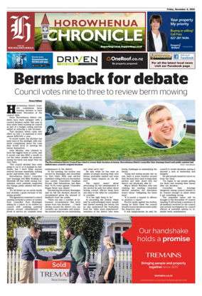 Cover of Horowhenua Chronicle