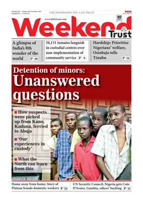 Cover of Weekly Trust