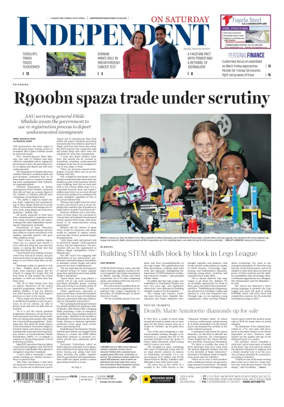 Cover of The Independent on Saturday