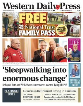 Cover of Western Daily Press (Saturday)