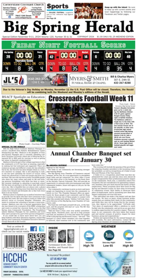 Cover of Big Spring Herald Weekend