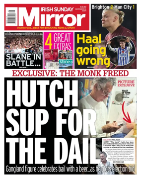 Cover of Irish Sunday Mirror