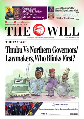 Cover of THEWILL NEWSPAPER