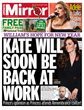 Cover of Sunday Mirror