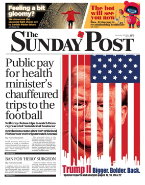 Cover of The Sunday Post (Central Edition)
