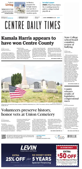 Cover of Centre Daily Times (Sunday)