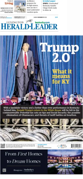 Cover of Lexington Herald-Leader (Sunday)