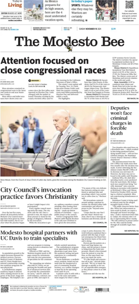 Cover of The Modesto Bee (Sunday)