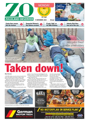 Cover of Zululand Observer - Monday