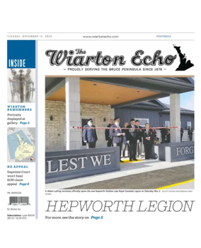 Cover of Wiarton Echo