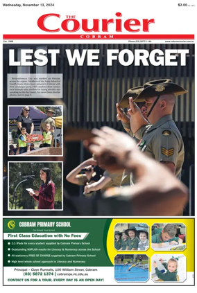 Cover of The Cobram Courier
