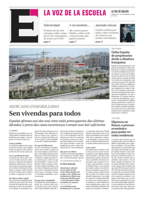 Cover of La Voz de Galicia (Viveiro) - La Voz de la Escuela