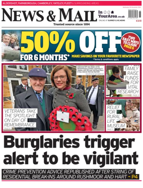 Cover of Aldershot News & Mail