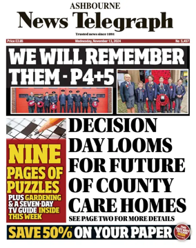 Cover of Ashbourne News Telegraph