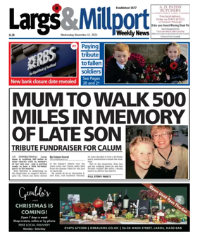 Cover of Largs & Millport Weekly News