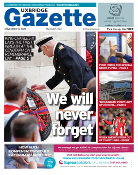 Cover of Uxbridge Gazette