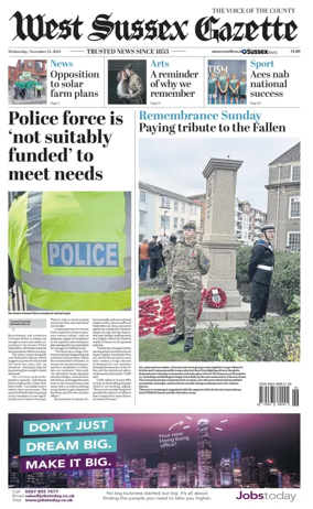 Cover of West Sussex Gazette