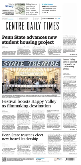 Cover of Centre Daily Times